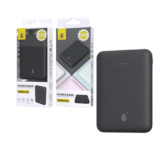 POWER BANK ONEPLUS ND2041 NE COM 1 ENTRADAS E 2 SAÍDAS 6500MAH PRETO